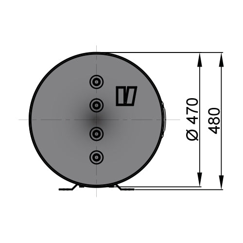 Vetus WHT025 - Twin coil calorifier 25 litre