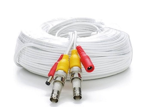 25ft RG59 Siamese Cable BNC Males And Power Leads