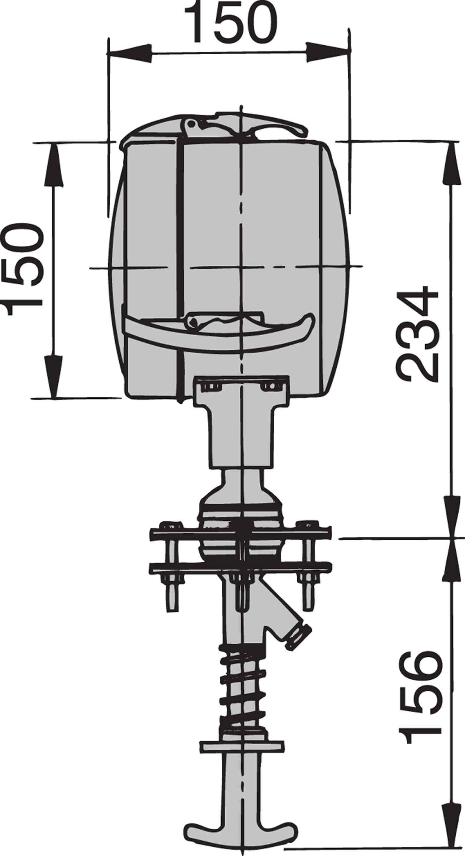 Vetus Z5012 - Searchlight D 150mm 12V cabin controlled