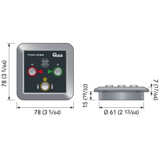 TCD1022 Thruster Push Button Control