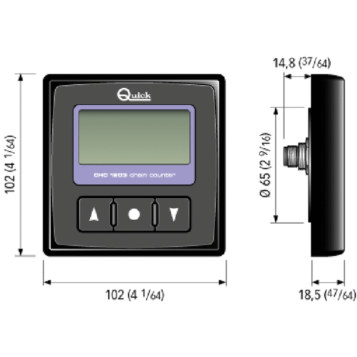 Quick CHC1203 Flush Mount Chain Counter MMarine Online