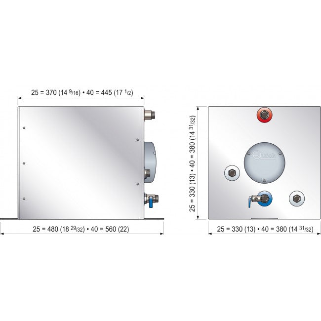 BXS 25L Square Water Heater