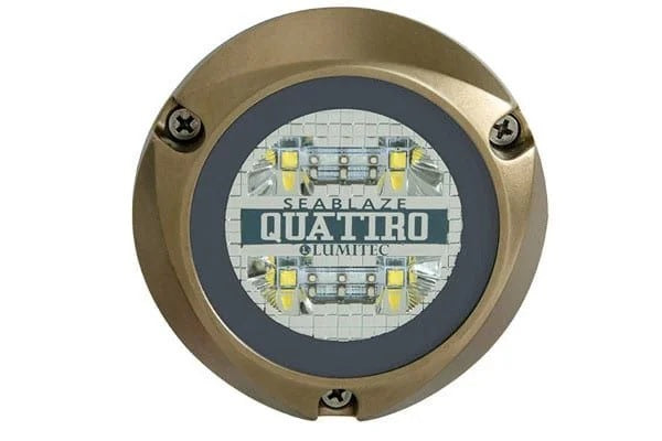 Lumitec Quattro Spectrum RGBW LED Surface Mount Bronze Hosuing 12/24v