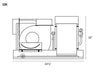 Flow Marine Systems - Self Contained Marine Air Conditioning 12000 BTU with Display / Cable