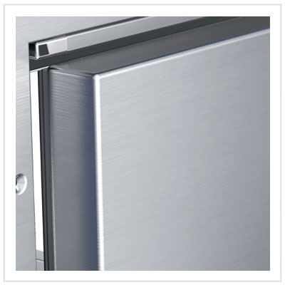 Vitrifrigo Front-Loading, Stainless Steel Refrigerator only C180IXP4-EFV Flush Flange