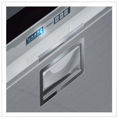 Vitrifrigo Stainless Steel Double Drawer Refrigerator Flush Flange DW180IXP4-EF-2
