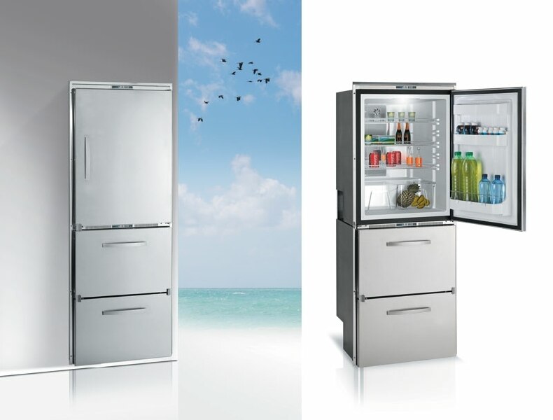 Stainless Steel Drawer Refrigerator and Freezer DW360 IXD1-EFIV Flush Flange