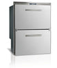 Vitrifrigo Stainless Steel Double Drawer Refrigerators and Freezers with Ice Maker DW210IXD2-ESI-1 Flash Flange 220 VAC/50Hz (SO)