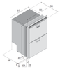 Vitrifrigo ALL IN ONE - DRW180AIXD4-DF Double Compartment - Interchangeable Refrigerator or Freezer 5.1 cu.ft - DRW180A