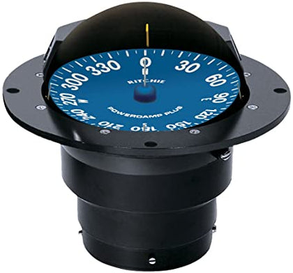 Ritchie - Flush-MountHigh-Speed Compasses Black & White Supersport Series, Part No SS-5000-12 , Black