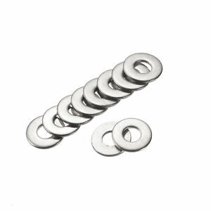 Standard Fasteners - 304 Stainless Steel Flat Washers , Part No. 6