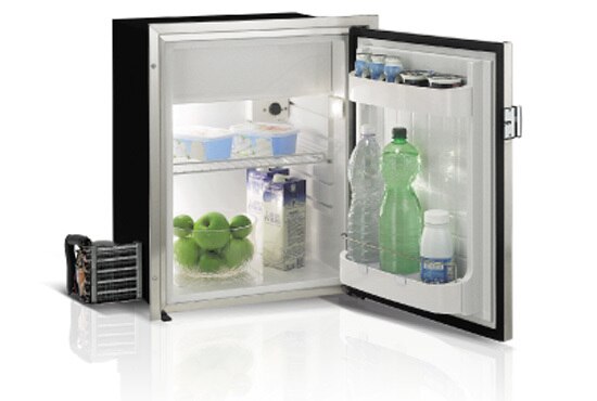 Vitrifrigo Front-Loading Stainless Steel Refrigerator with Freezer Compartment C75RXD4-F-1