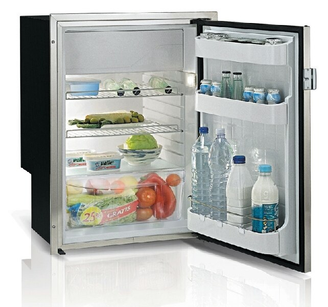 Vitrifrigo Front-Loading, Stainless Steel Refrigerator with Freezer Compartment C85IXD4-F-2 (SO)