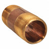 B/B - Red Brass Pipe Nipples 4", Part No. 40-046 - I.P.S. 3/8