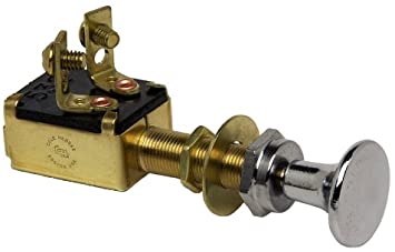 Cole Hersee - 2-Position Push-Pull Switch 1 Circuit - M628-BX