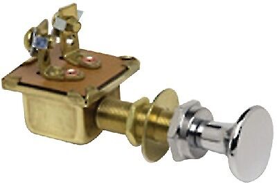 Cole Hersee - 2-Position Push-Pull Switch 1 Circuit, 2 Screw, Part No. M482-BX