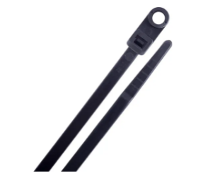 Mize Wire - Ring Cable Ties , Part No NT7R-50 , Color Black, Length 8