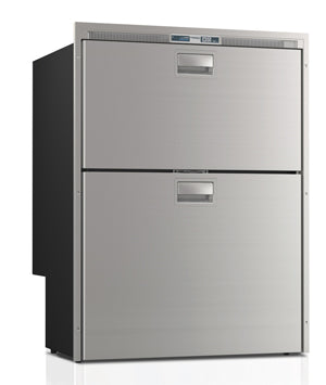 Vitrifrigo Stainless Steel Double Drawer Top Freezer Bottom Refrigerator DW210IXD4-EF-2 Flush Flange