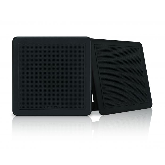 Fusion FM-F65SB 6.5" Black Square Flush Mount Speakers