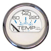 Faria Beede - Chesapeake White Stainless Steel Gauges, Part No. GP9454/13806 - 2 - Inch - Cylinder Head Temperature (60 - 220F) with sender