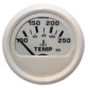 Faria Beede - Dress White Gauges, Part No. F13110 - 2 Inch - Water Temperature Gauge (100-250F)