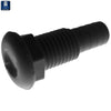 TH Marine - Straight Thru-Hull Fittings, Part No. TH-1002-B - Hose 1" - Black