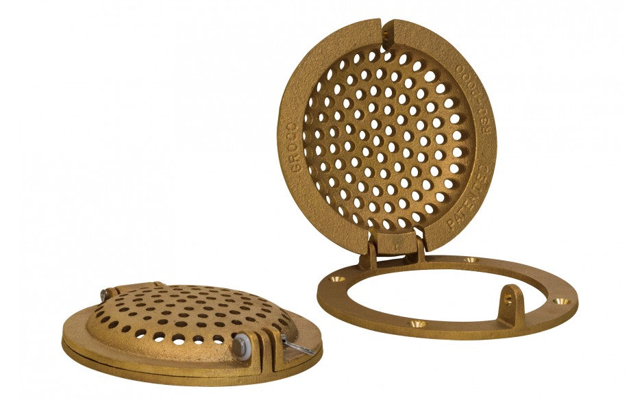 Groco - Bronze Round Hull Strainer, Part No. RSC-4000 - Max T-Hull 4