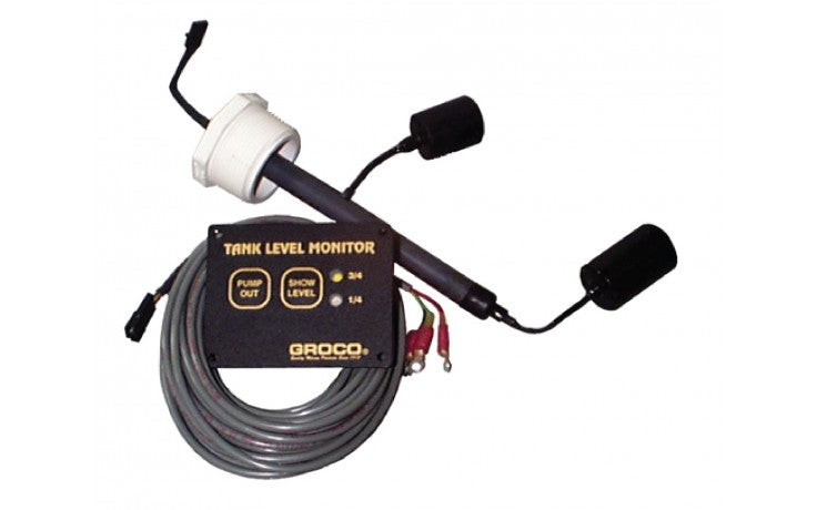 Groco - TLM Holding Tank Level Monitor, Part No. TLM-10 - Volts 12-32 - Description Fluid Level Monitor
