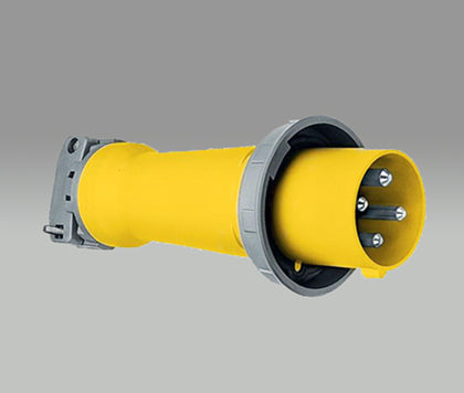 Hubbell - 100-Amp, 125/250-Volt, 3-Pole, 4-Wire, Ship-to-Shore Connectors IP67 Suitability, Part No. M4100P12