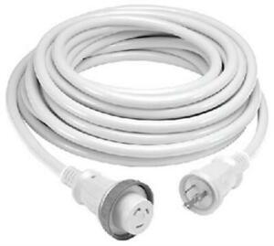 Hubbell - Pre-Wired Cable Sets 30A 125V AC or DC, Part No. HBL61CM08W - 50 Ft. White