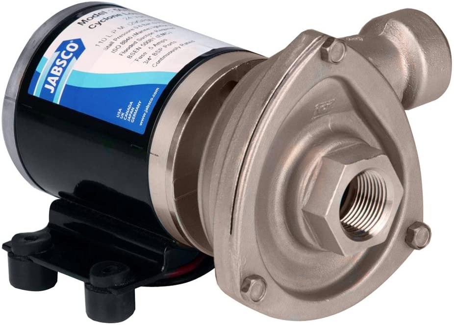 Jabsco - Cyclone Centrifugal Circulation Pump, Part No. 50840-0024 - Volts 24 DC - @ 5’ head 17.5