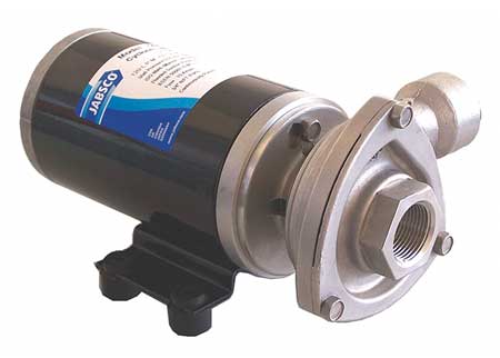 Jabsco - Cyclone Stainless Steel Centrifugal Pump, Part No. 50860-0012 - Volts 12V DC - Amps 25 - GPM 9