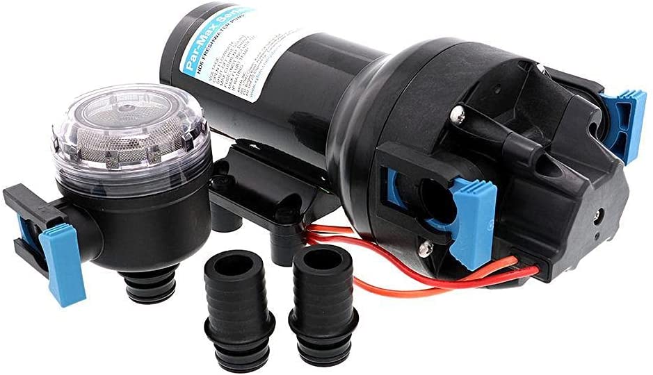 Jabsco - Par-Max Plus Water System Pumps, Part No. P601J-218S-3A - Volts 12 DC - Ports 1/2