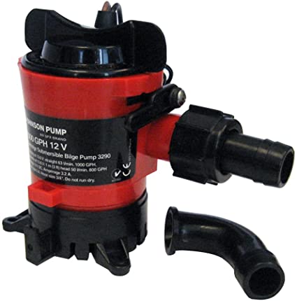 Johnson Pump - Cartridge Bilge Pumps, Part No. 32703 - Volt 12 DC - Outlet 3.5 - GPH 750