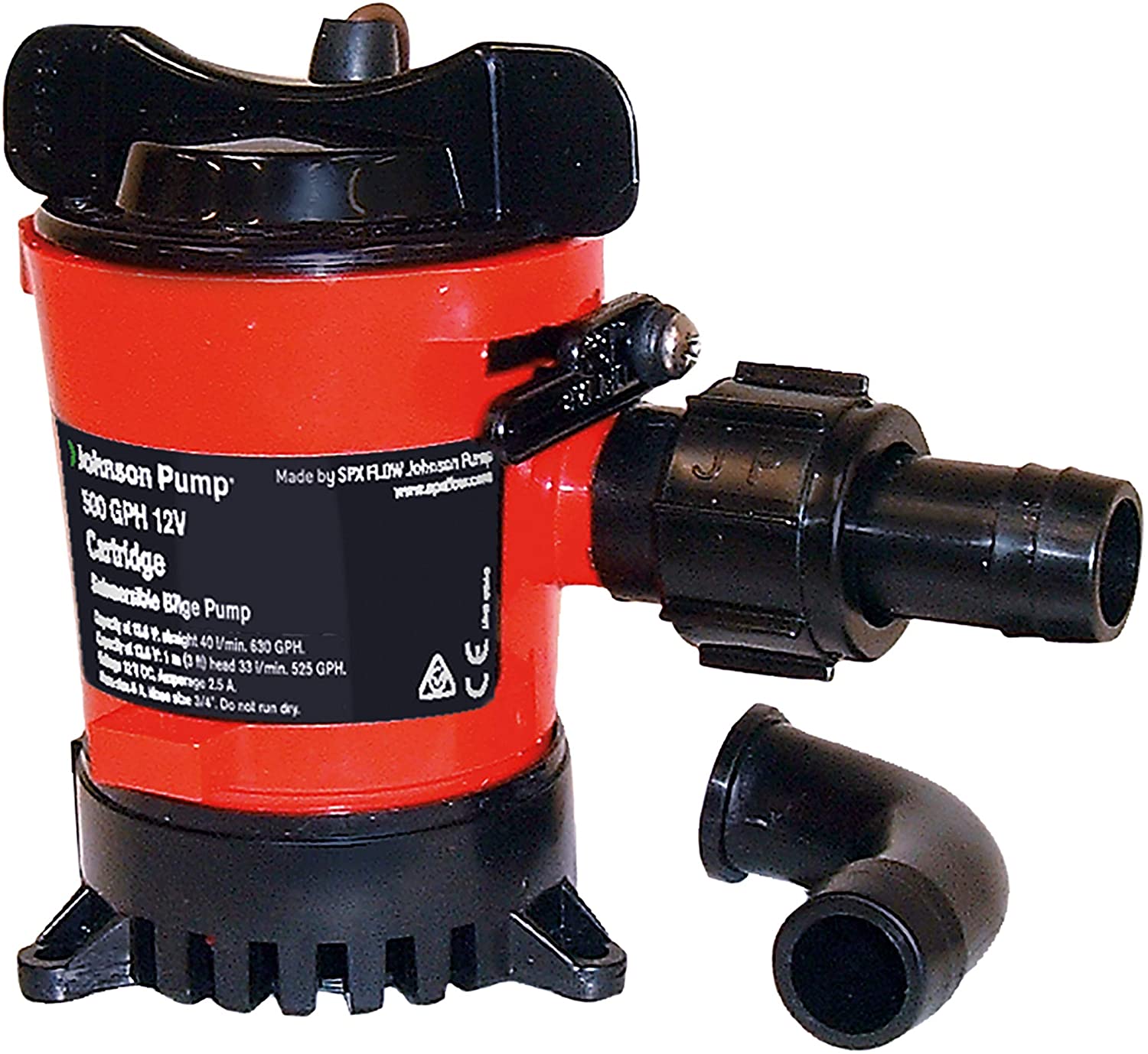 Johnson Pump - Cartridge Bilge Pumps, Part No. 42123 - Volt 12 DC - Outlet 3.5 - GPH 1250