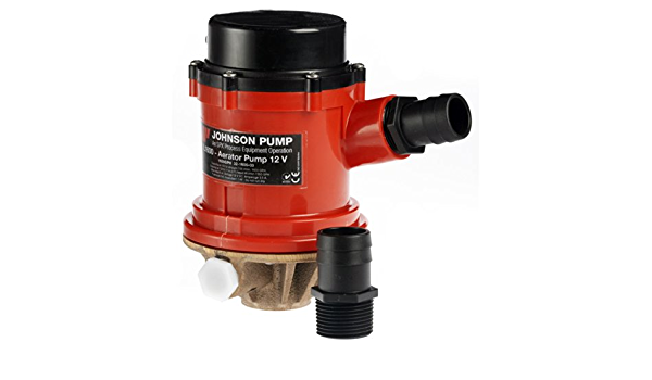 Johnson Pump - Livewell Pump Pro Series, Part No.16004B - Volts 12 DC - G.P.H. 1600