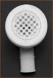 Marine East - Shower/Sink Drains, Part No. 6322W - Size 100° With Nut And Screen – Flush Head - Description 2-3/4