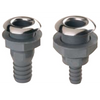Marine Hardware - Thru-Hull Connections For Hose Glass-Filled Nylon And Stainless, Part No. THMB1.000-N - Size 1