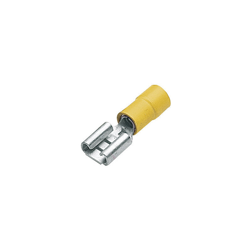 Mize Wire - Vinyl Insulated Female Push-On Terminals , Part No. FEFY, Color Yellow