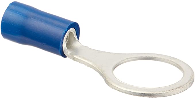 Mize Wire - Vinyl Insulated Ring Terminals , Part No. FERB6, Color Blue