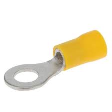Mize Wire - Vinyl Insulated Ring Terminals , Part No. FERY8, Color Yellow