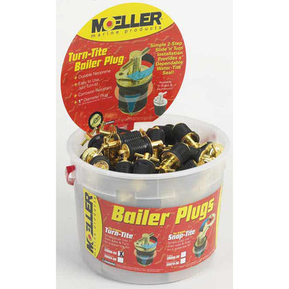 Moeller - Brass Turn-Tite Bailer Plug, Part No. 020899-50 - Description Set of 50
