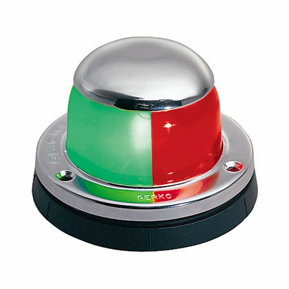 Perko - Bi-Color Horizontal-Mount Light Chrome Brass/Stainless Steel