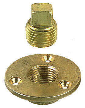 Perko - Garboard Drain Plugs, Part No. 0714DP2PLB - I.P.S. 1/2" - Flange 2" - Depth 5/8"