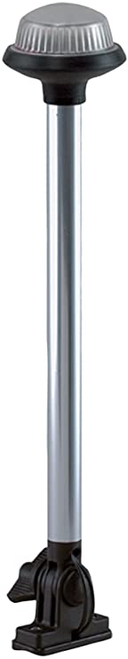 Perko - Vertical-Mount All-Round Pole Light Fold-Down Adjustable Angle, Part No. 1637DP0CHR