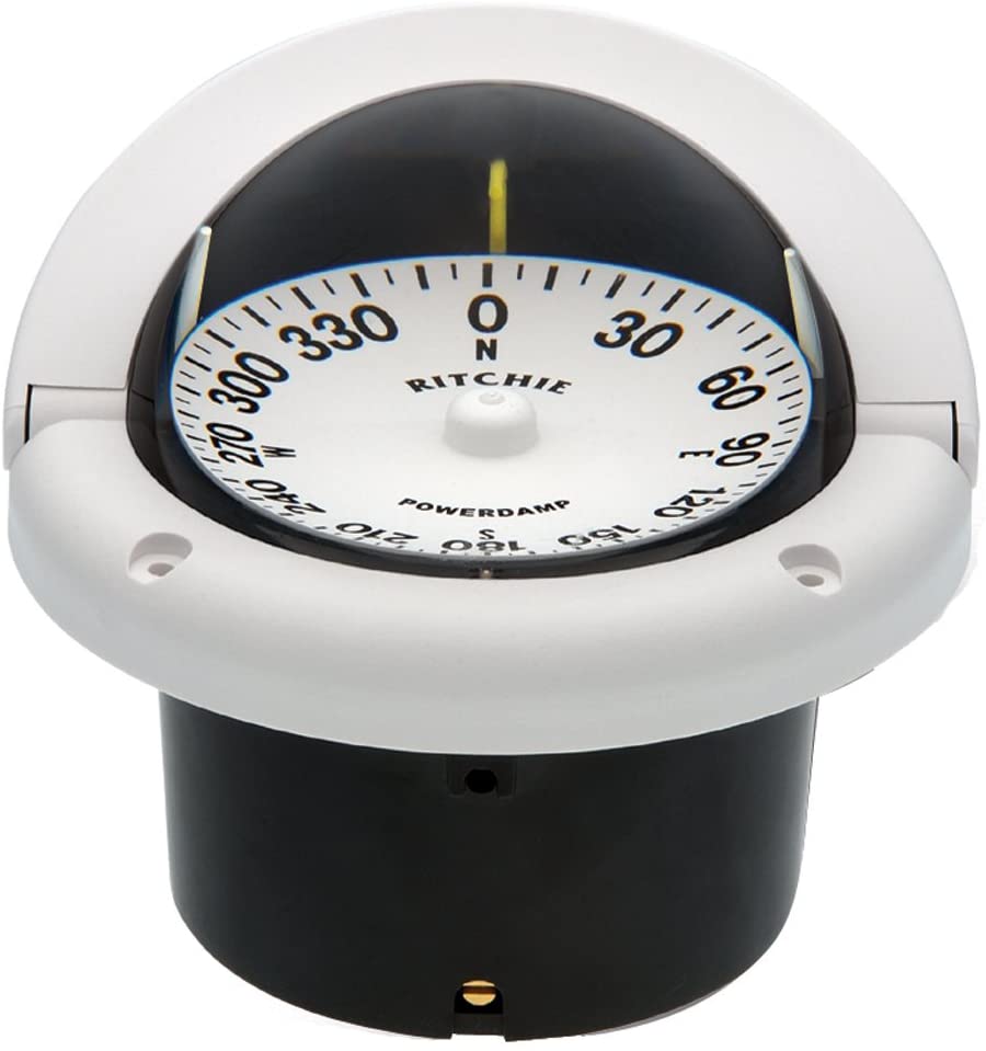 Ritchie - Flush-Mount Compass, Dial Open Face, White, Part No. HF742W ...