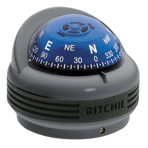 Ritchie - TR-31 Trek Bracket-Mount Compass , Part No TR-31G, Color Gray