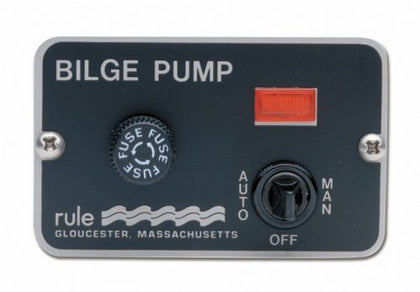 Rule - 2- and 3-Way Panel Bilge Pump Switches, Part No. 41 - Volt 12 - Amps 20