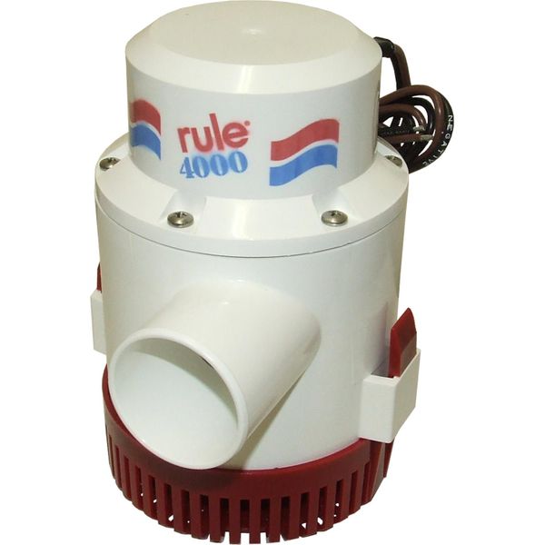 Rule - 4000 Submersible Bilge Pumps, Part No. 56D-24 - Volts 24 DC - GPH 4000