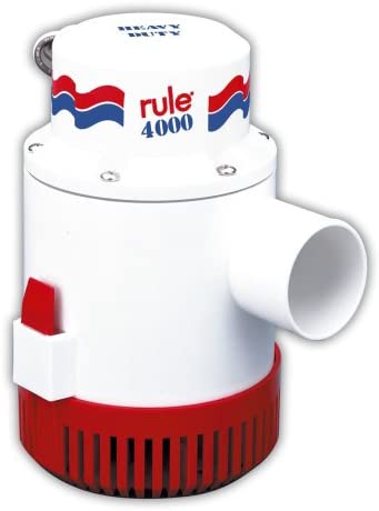 Rule - 4000 Submersible Bilge Pumps, Part No. 56D - Volts 12 DC - Outlet 2